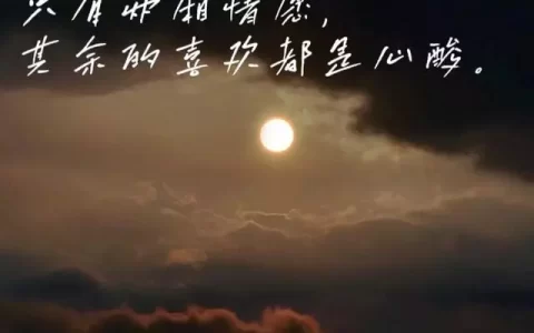 伤感文案丨别等他了，就当月亮失了约