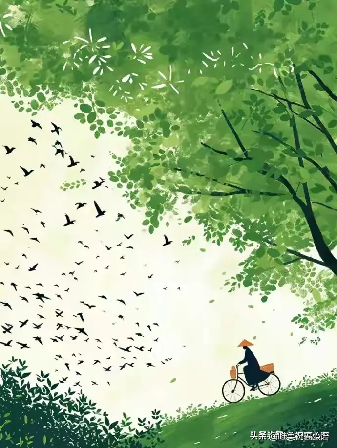 早安心语图片正能量文案：时光不会逆行，把握每一个属于你的清晨